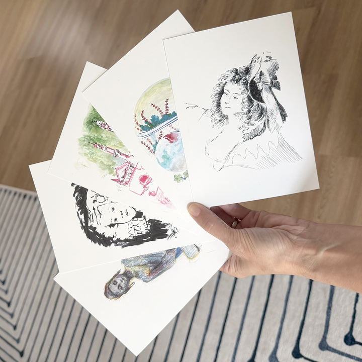 Sketch The Met Art Prints, Set of 12